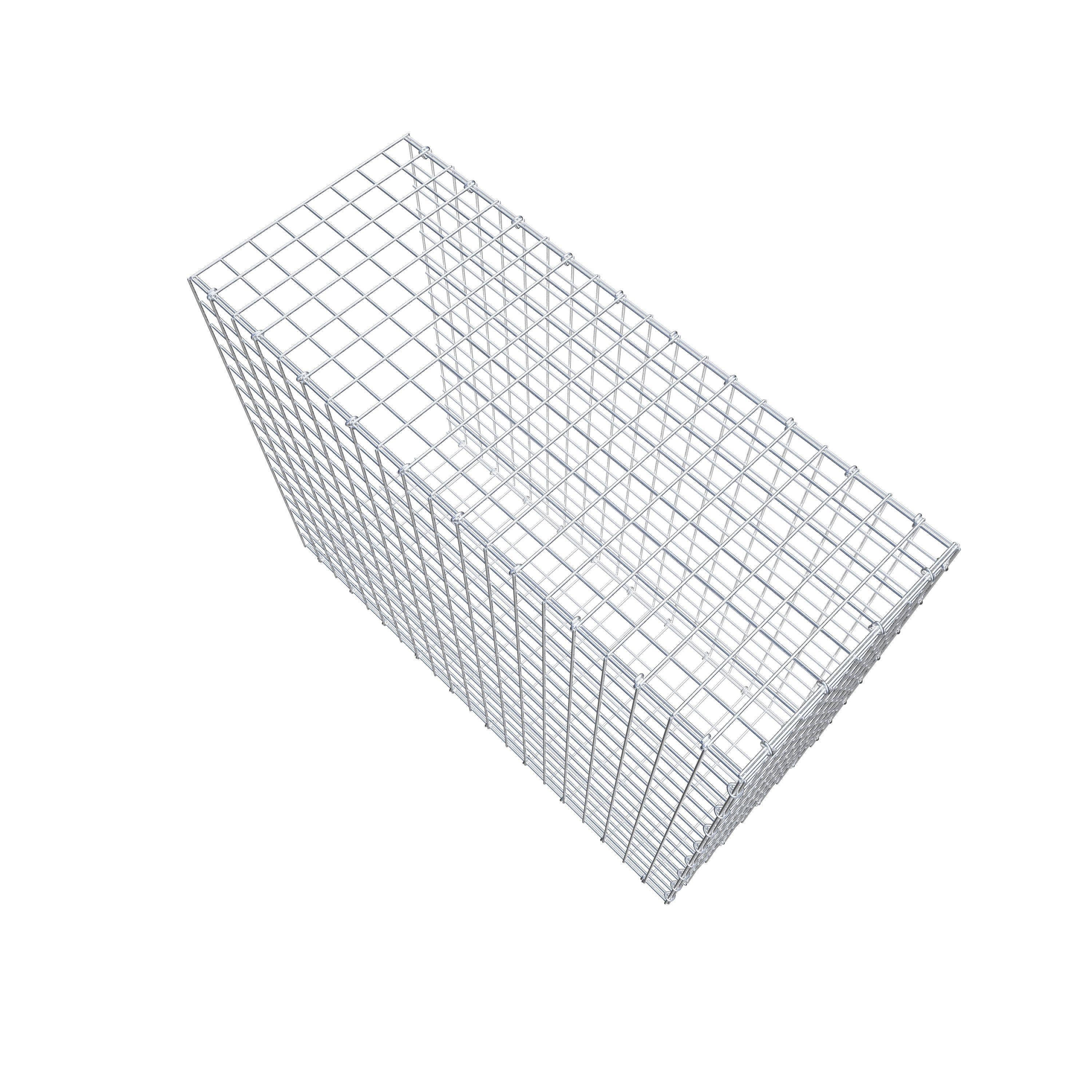 Anbaugabione Typ 2 100 cm x 80 cm x 40 cm (L x H x T), Maschenweite 5 cm x 5 cm, C-Ring