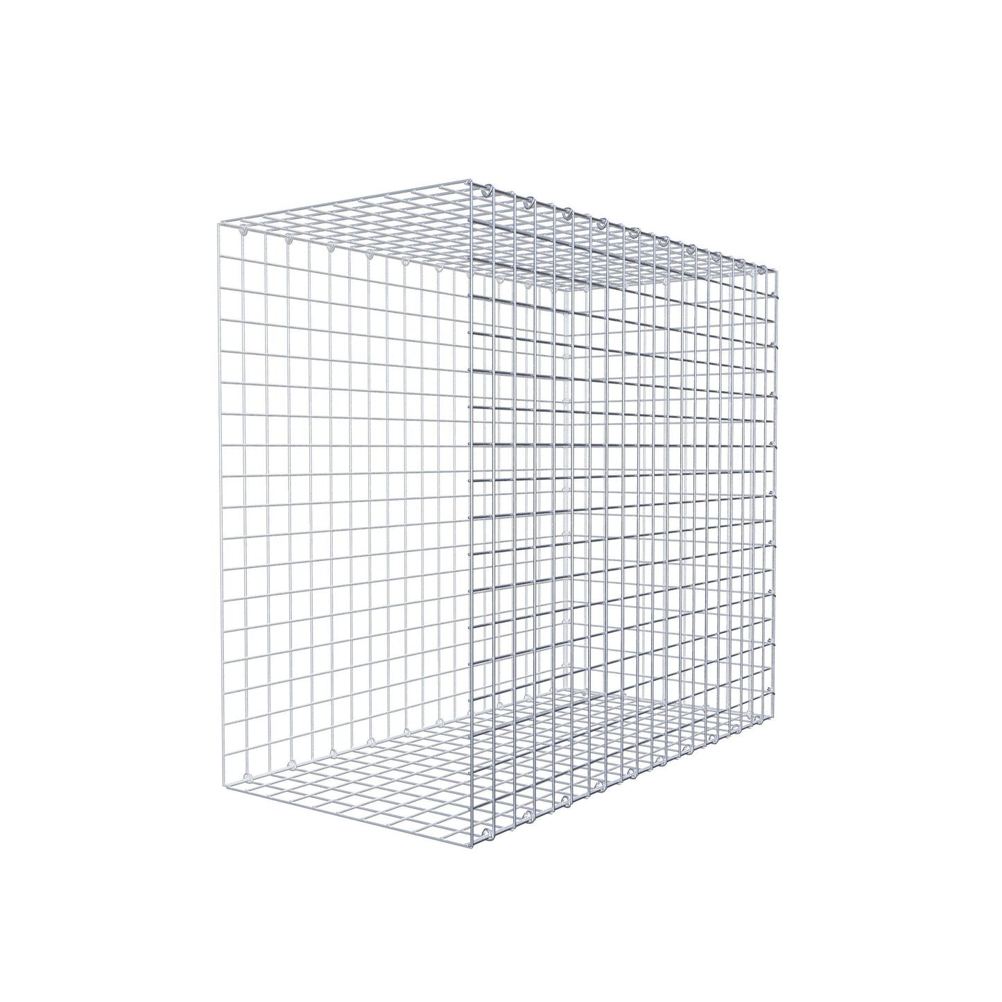 Typ 2 påbyggnadsgabion 100 cm x 90 cm x 50 cm (L x H x D), maskstorlek 5 cm x 5 cm, C-ring