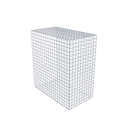 Typ 2 påbyggnadsgabion 100 cm x 90 cm x 50 cm (L x H x D), maskstorlek 5 cm x 5 cm, C-ring