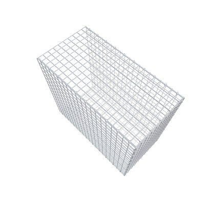 Typ 2 påbyggnadsgabion 100 cm x 90 cm x 50 cm (L x H x D), maskstorlek 5 cm x 5 cm, C-ring