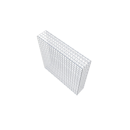 Bevestigbare schanskorf type 2 100 cm x 100 cm x 20 cm (L x H x D), maaswijdte 5 cm x 5 cm, C-ring