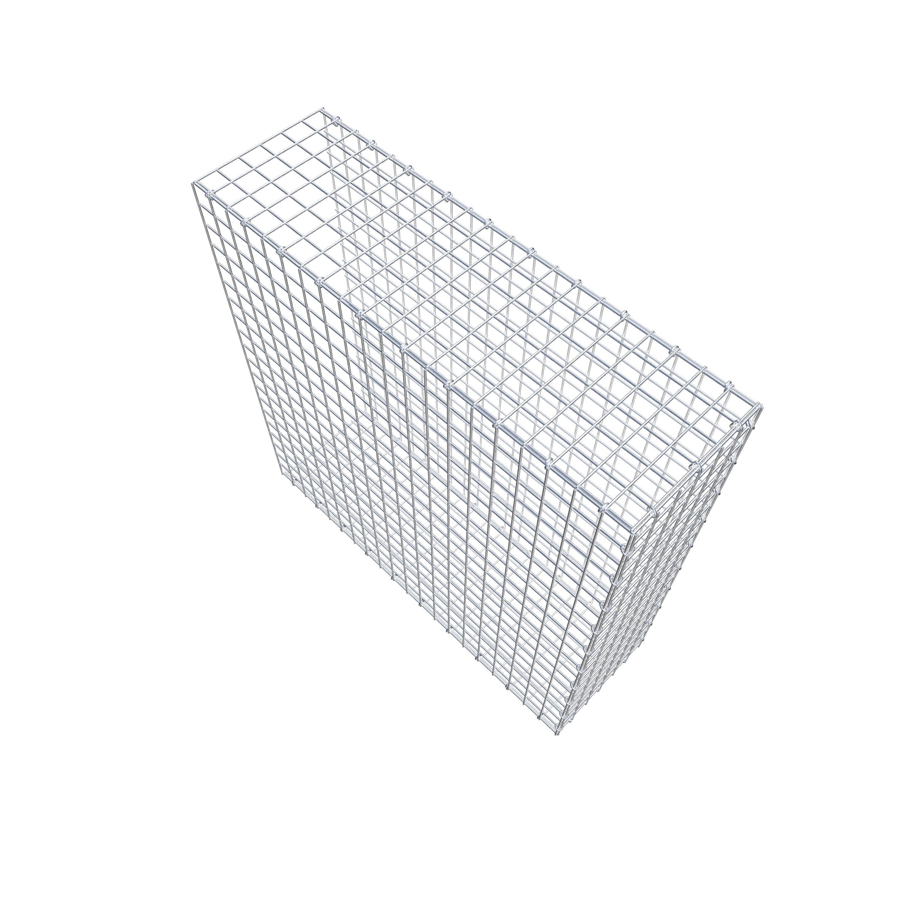 Anbaugabione Typ 2 100 cm x 100 cm x 30 cm (L x H x T), Maschenweite 5 cm x 5 cm, C-Ring