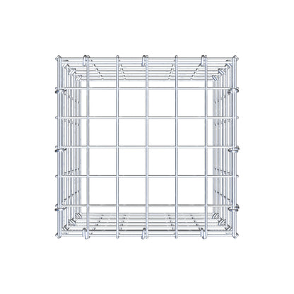 Gabbione aggiuntivo tipo 3 30 cm x 30 cm x 30 cm (L x A x P), maglia 5 cm x 5 cm, anello a C