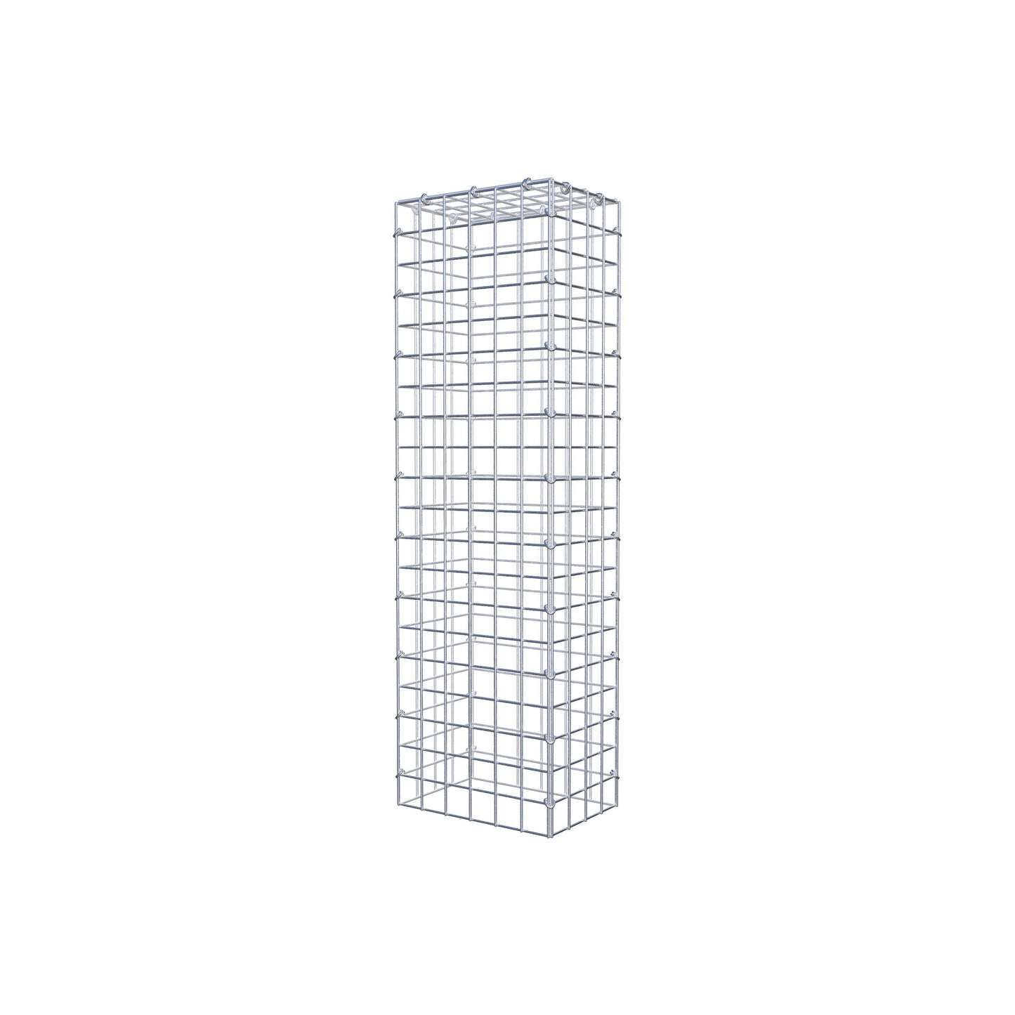 Typ 3 påbyggnadsgabion 100 cm x 20 cm x 30 cm (L x H x D), maskstorlek 5 cm x 5 cm, C-ring
