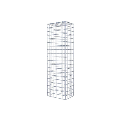 Typ 3 påbyggnadsgabion 100 cm x 20 cm x 30 cm (L x H x D), maskstorlek 5 cm x 5 cm, C-ring