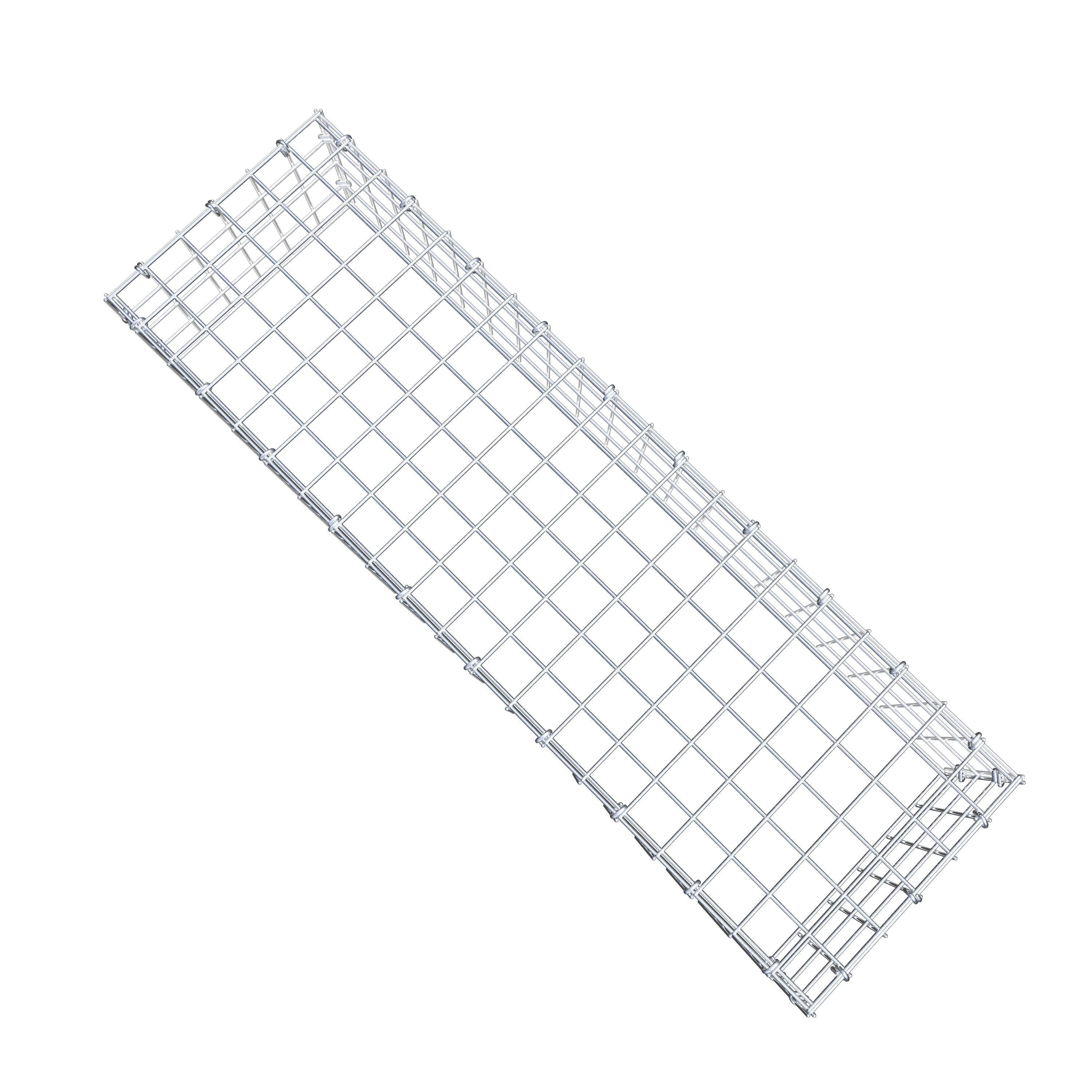 Anbaugabione Typ 3 100 cm x 20 cm x 30 cm (L x H x T), Maschenweite 5 cm x 5 cm, C-Ring