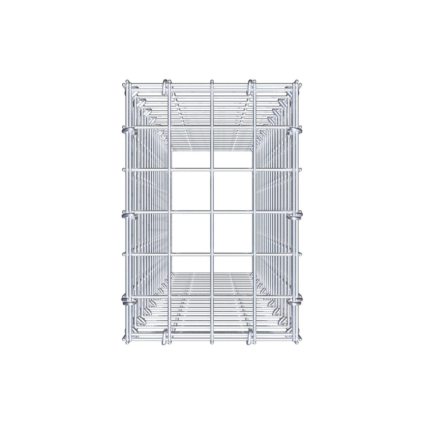 Typ 3 påbyggnadsgabion 100 cm x 20 cm x 30 cm (L x H x D), maskstorlek 5 cm x 5 cm, C-ring