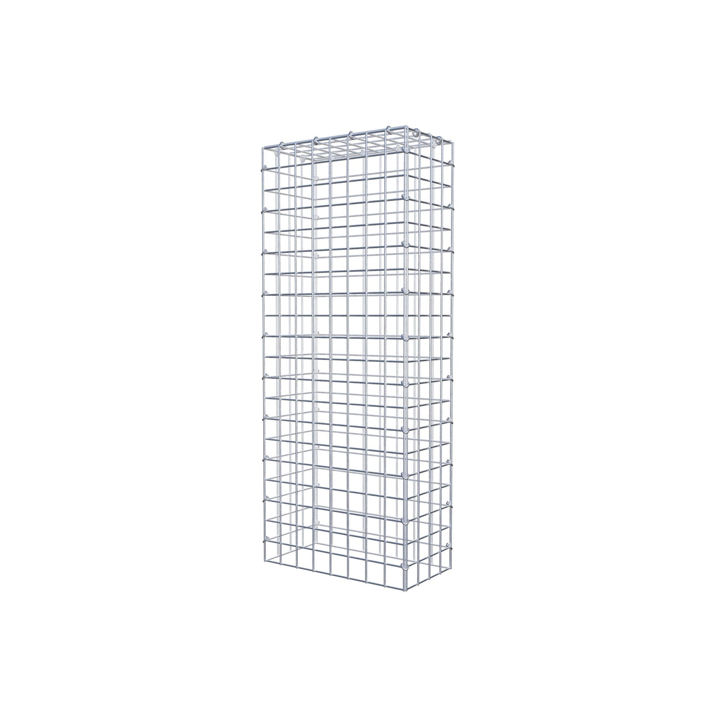 Monteret gabion type 3 100 cm x 20 cm x 40 cm (L x H x D), maskestørrelse 5 cm x 5 cm, C-ring