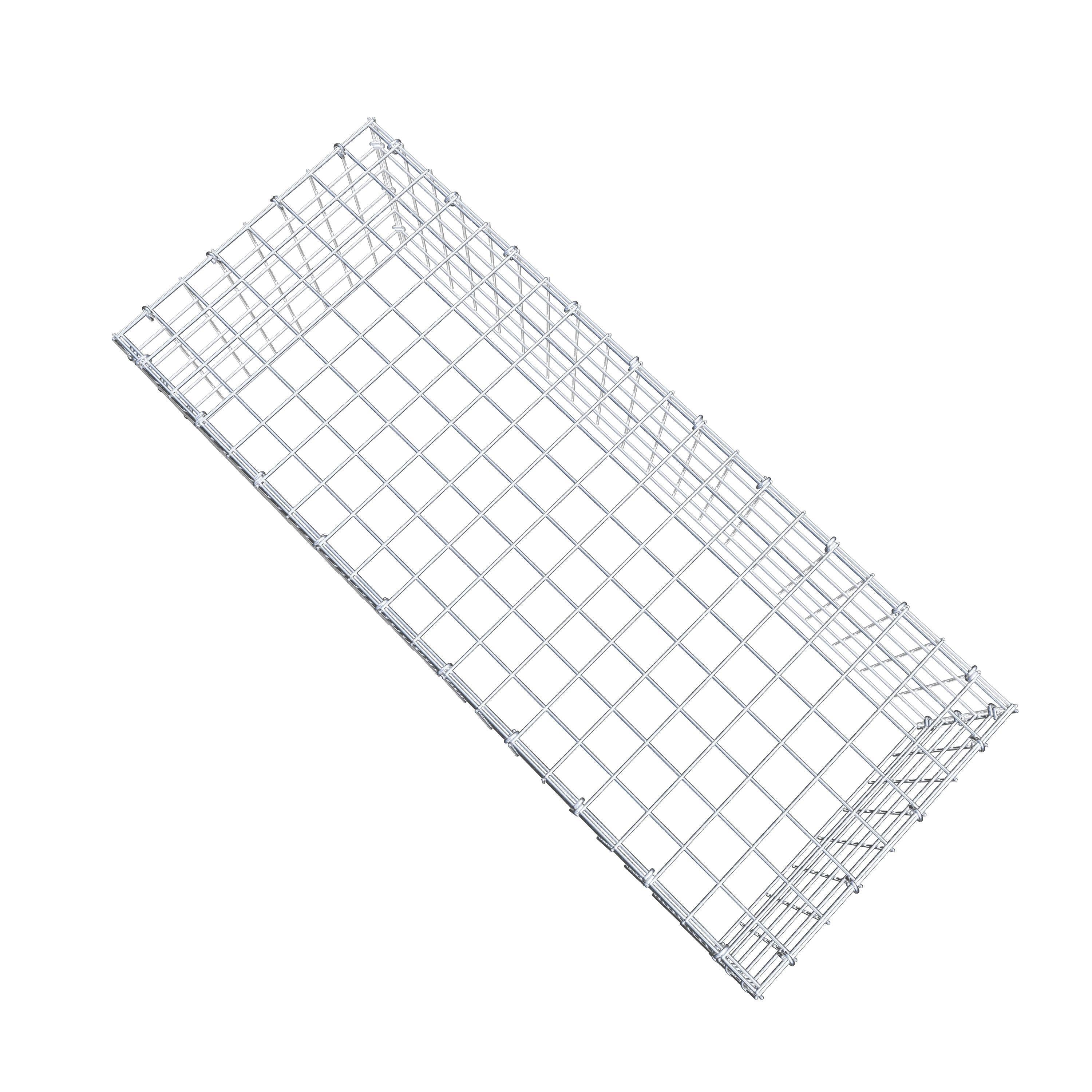 Anbaugabione Typ 3 100 cm x 30 cm x 40 cm (L x H x T), Maschenweite 5 cm x 5 cm, C-Ring