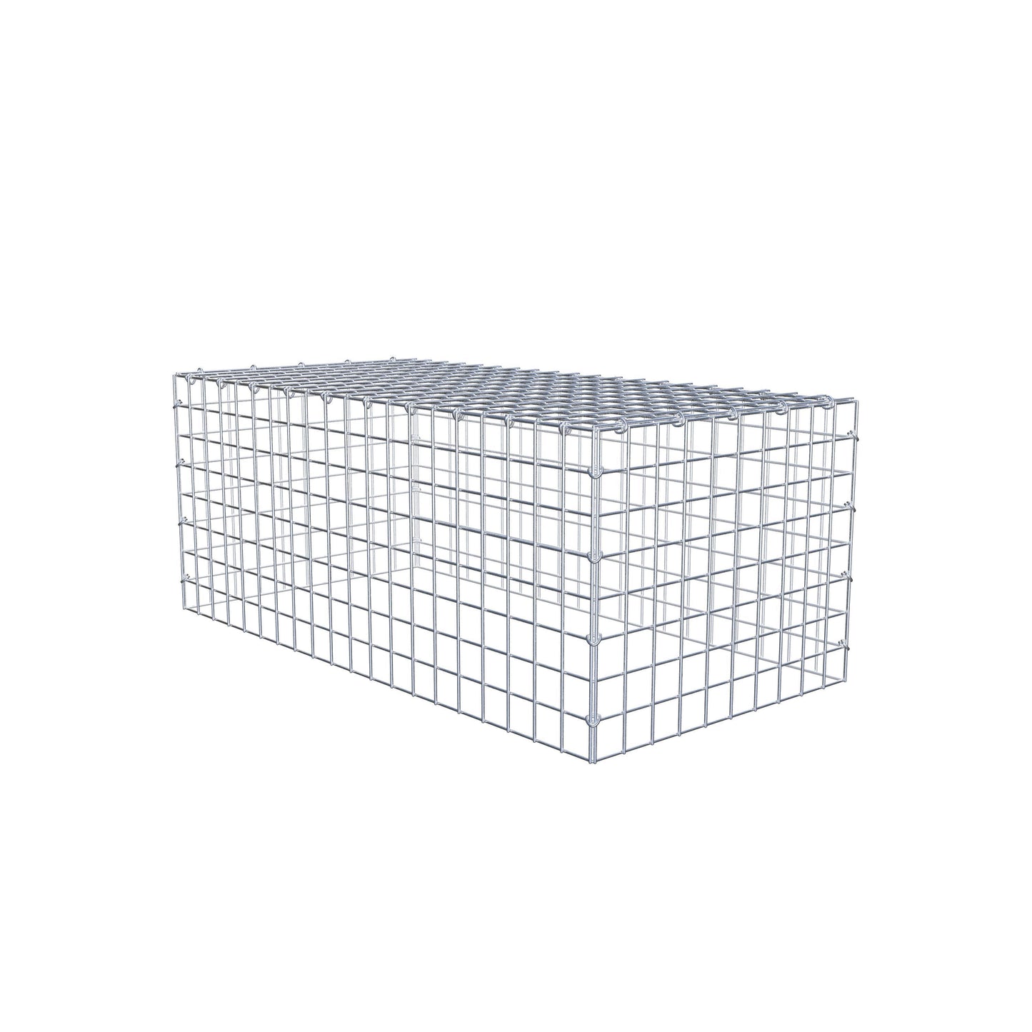 Anbaugabione Typ 3 100 cm x 40 cm x 50 cm (L x H x T), Maschenweite 5 cm x 5 cm, C-Ring