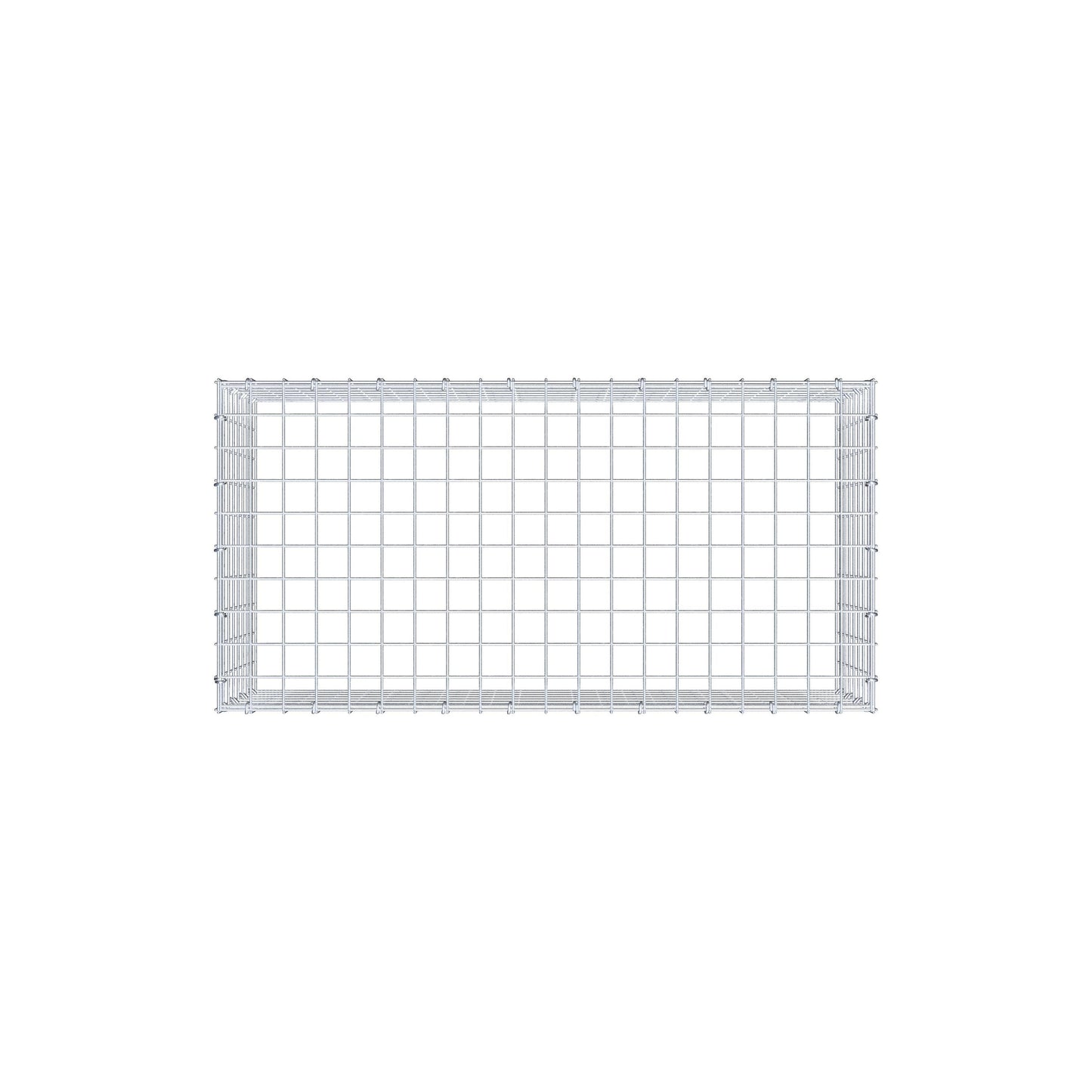Anbaugabione Typ 3 100 cm x 40 cm x 50 cm (L x H x T), Maschenweite 5 cm x 5 cm, C-Ring