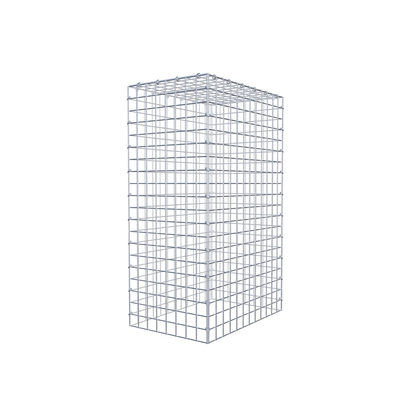 Monteret gabion type 3 100 cm x 60 cm x 40 cm (L x H x D), maskestørrelse 5 cm x 5 cm, C-ring