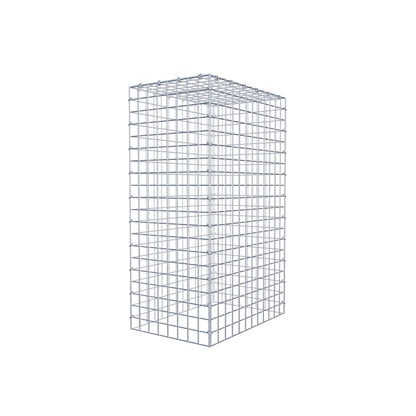 Monteret gabion type 3 100 cm x 60 cm x 40 cm (L x H x D), maskestørrelse 5 cm x 5 cm, C-ring