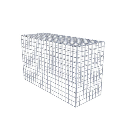 Monteret gabion type 3 100 cm x 60 cm x 40 cm (L x H x D), maskestørrelse 5 cm x 5 cm, C-ring