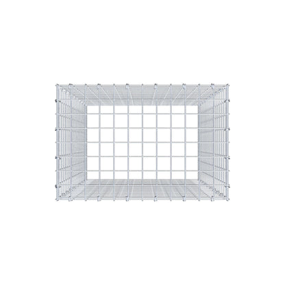 Monteret gabion type 3 100 cm x 60 cm x 40 cm (L x H x D), maskestørrelse 5 cm x 5 cm, C-ring