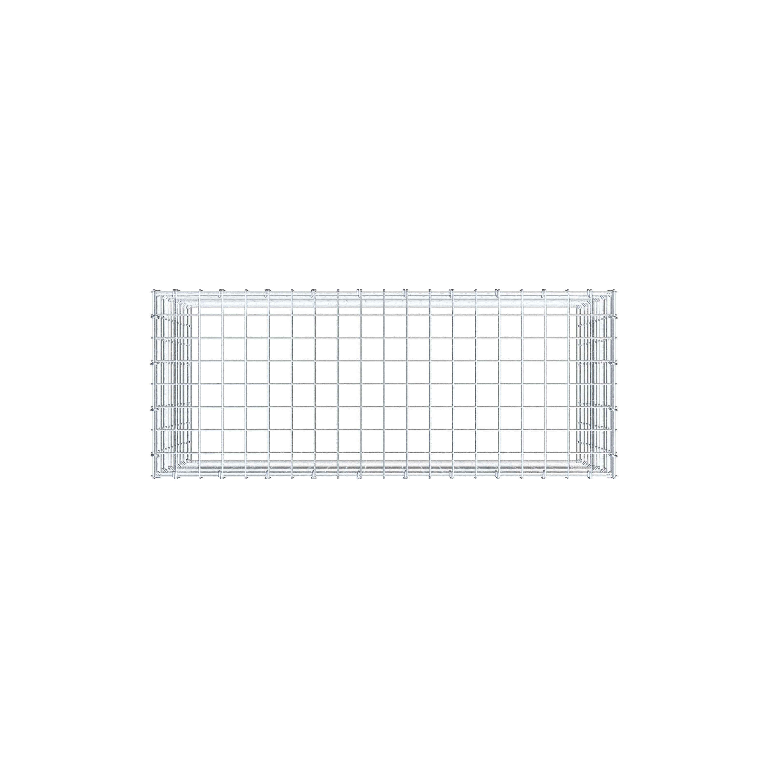 Gabbione aggiuntivo di tipo 3 100 cm x 60 cm x 40 cm (L x H x P), maglia 5 cm x 5 cm, anello a C