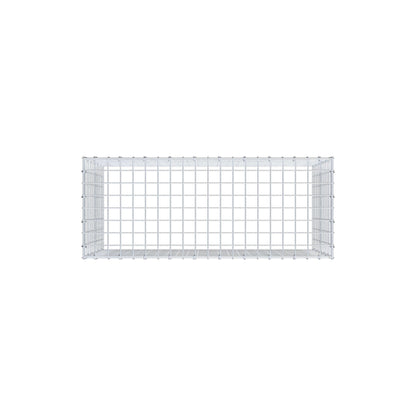 Monteret gabion type 3 100 cm x 60 cm x 40 cm (L x H x D), maskestørrelse 5 cm x 5 cm, C-ring
