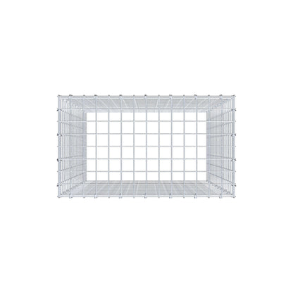 Anbaugabione Typ 3 100 cm x 70 cm x 40 cm (L x H x T), Maschenweite 5 cm x 5 cm, C-Ring