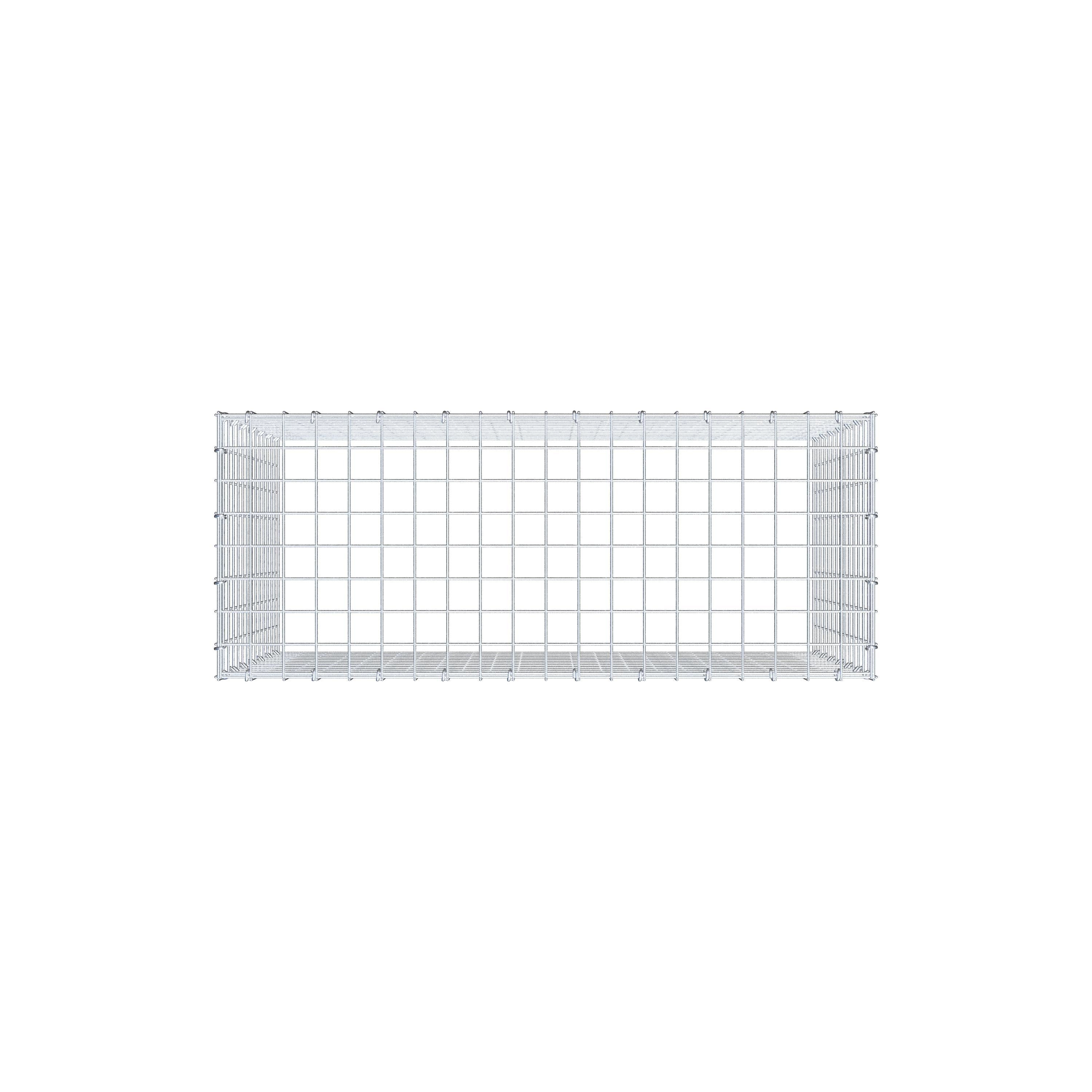 Anbaugabione Typ 3 100 cm x 70 cm x 40 cm (L x H x T), Maschenweite 5 cm x 5 cm, C-Ring