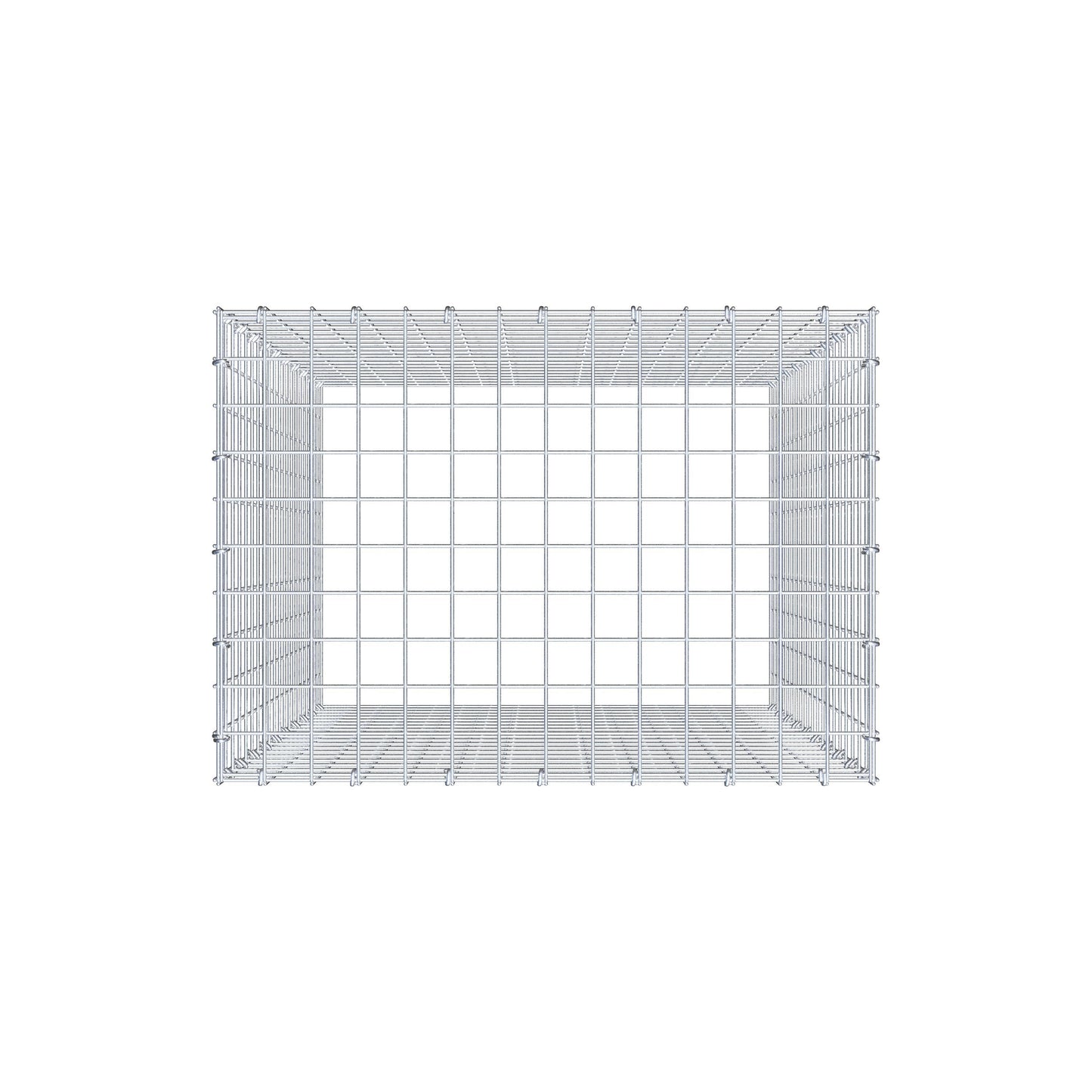 Anbaugabione Typ 3 100 cm x 70 cm x 50 cm (L x H x T), Maschenweite 5 cm x 5 cm, C-Ring