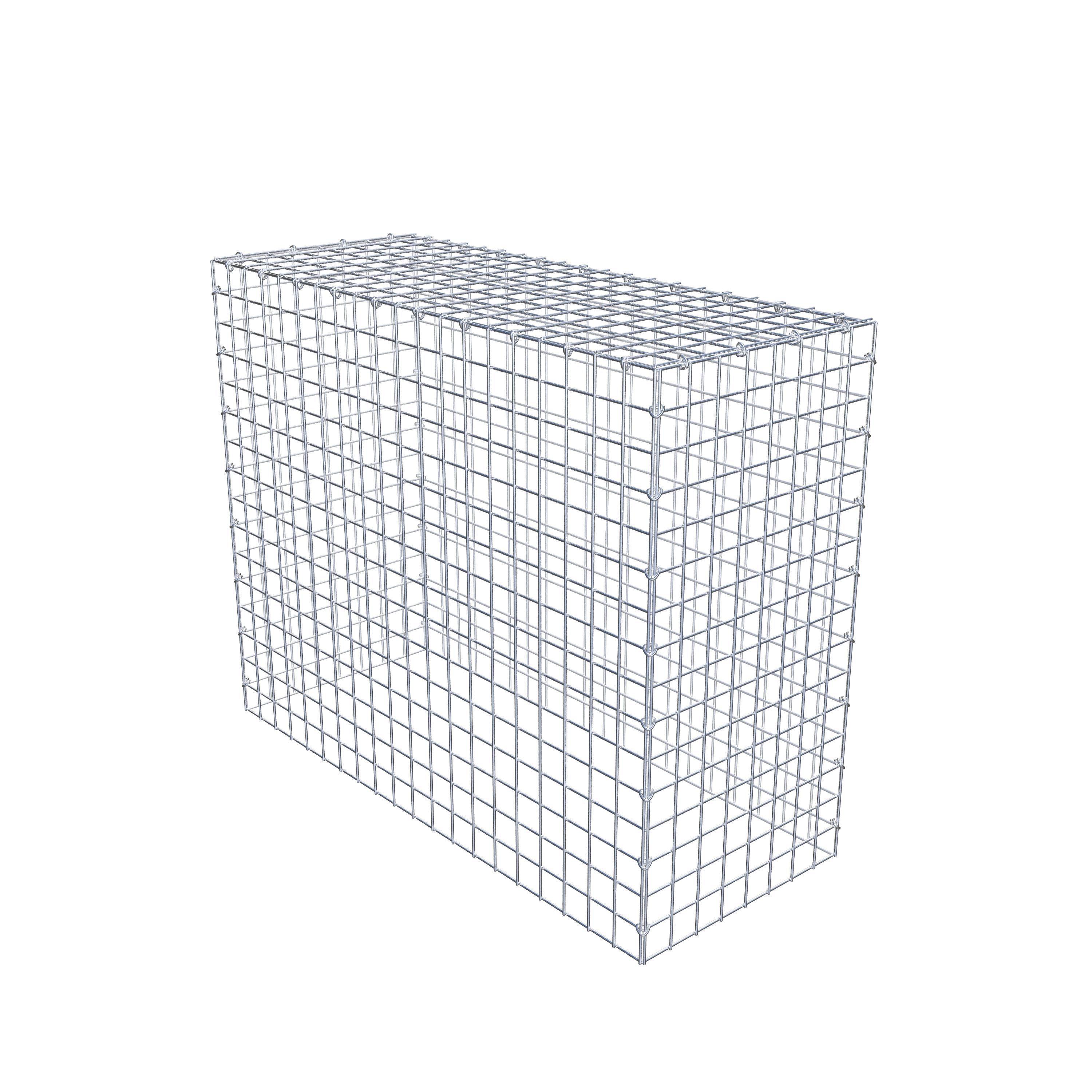 Monteret gabion type 3 100 cm x 80 cm x 40 cm (L x H x D), maskestørrelse 5 cm x 5 cm, C-ring