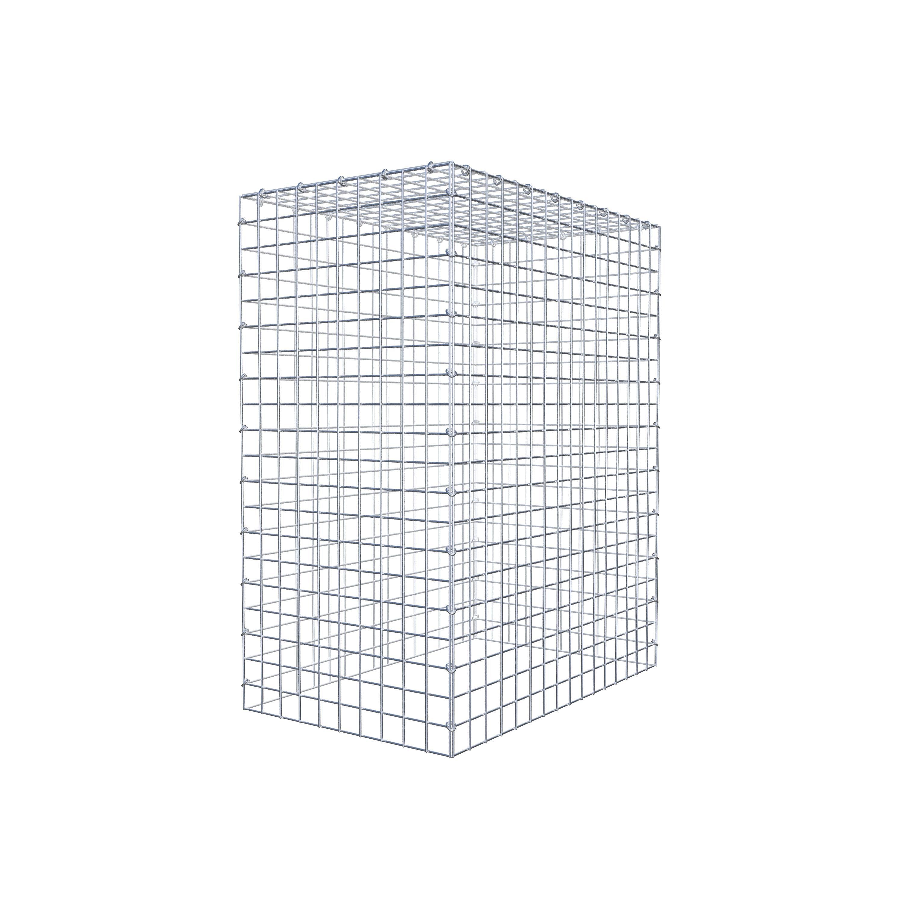 Anbaugabione Typ 3 100 cm x 80 cm x 50 cm (L x H x T), Maschenweite 5 cm x 5 cm, C-Ring