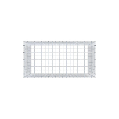 Anbaugabione Typ 3 100 cm x 80 cm x 50 cm (L x H x T), Maschenweite 5 cm x 5 cm, C-Ring