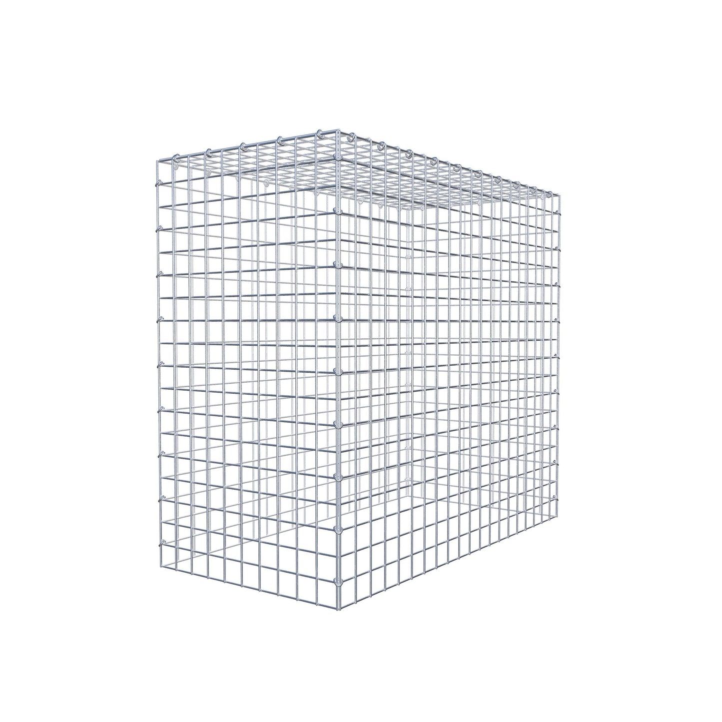 Typ 3 påbyggnadsgabion 100 cm x 90 cm x 50 cm (L x H x D), maskstorlek 5 cm x 5 cm, C-ring