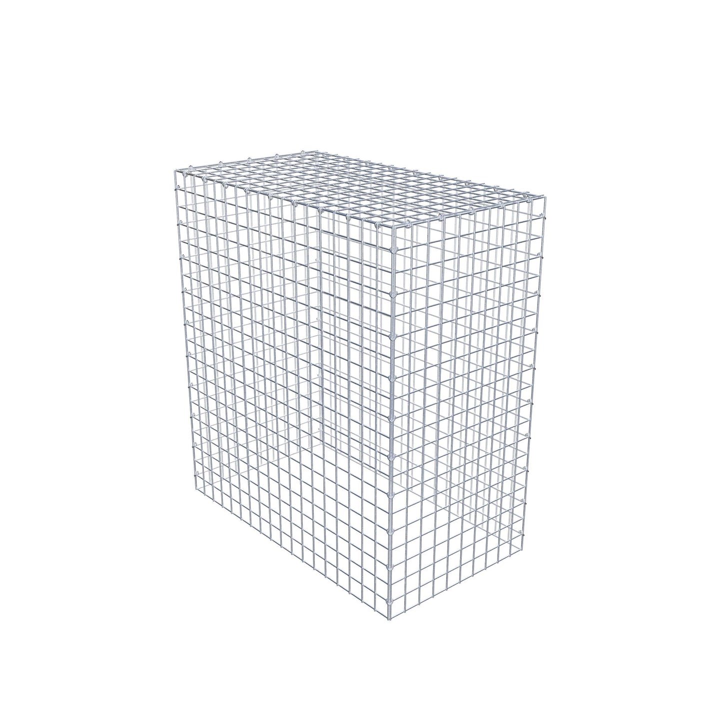 Typ 3 påbyggnadsgabion 100 cm x 90 cm x 50 cm (L x H x D), maskstorlek 5 cm x 5 cm, C-ring