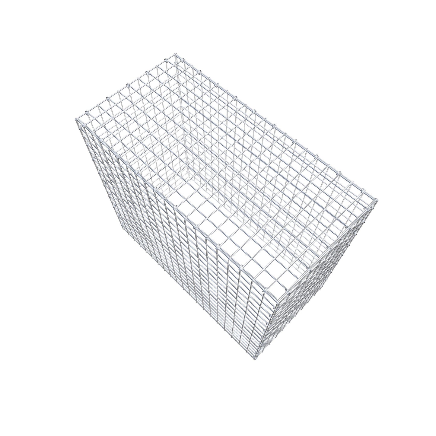 Typ 3 påbyggnadsgabion 100 cm x 90 cm x 50 cm (L x H x D), maskstorlek 5 cm x 5 cm, C-ring