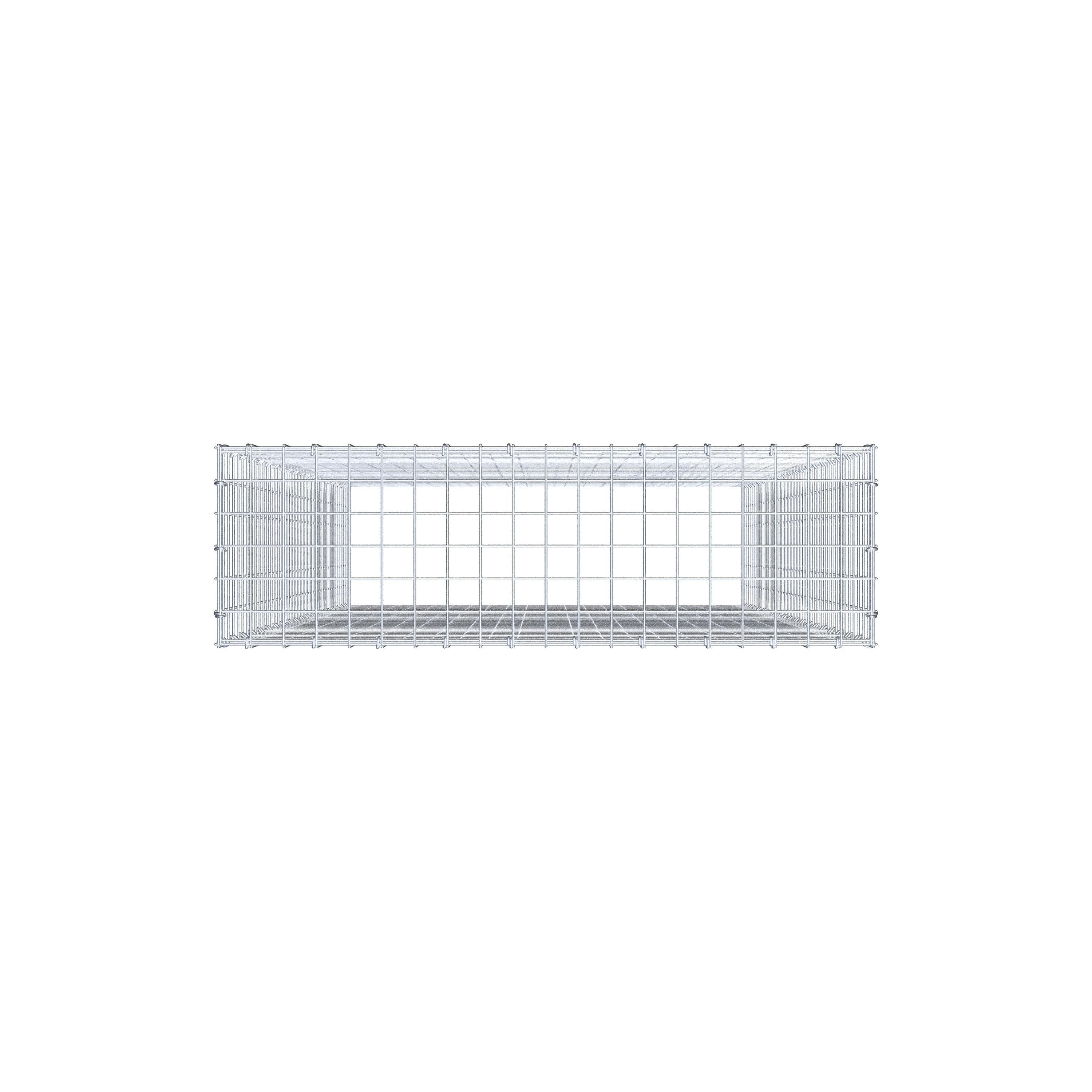 Anbaugabione Typ 3 200 cm x 100 cm x 30 cm (L x H x T), Maschenweite 5 cm x 5 cm, C-Ring