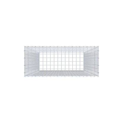 Anbaugabione Typ 3 200 cm x 100 cm x 40 cm (L x H x T), Maschenweite 5 cm x 5 cm, C-Ring