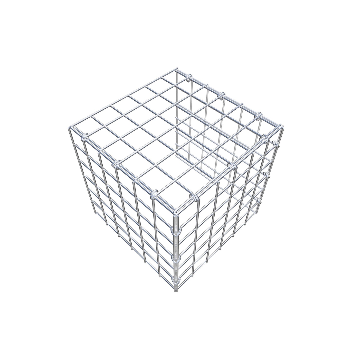 Anbaugabione Typ 4 30 cm x 30 cm x 30 cm (L x H x T), Maschenweite 5 cm x 5 cm, C-Ring