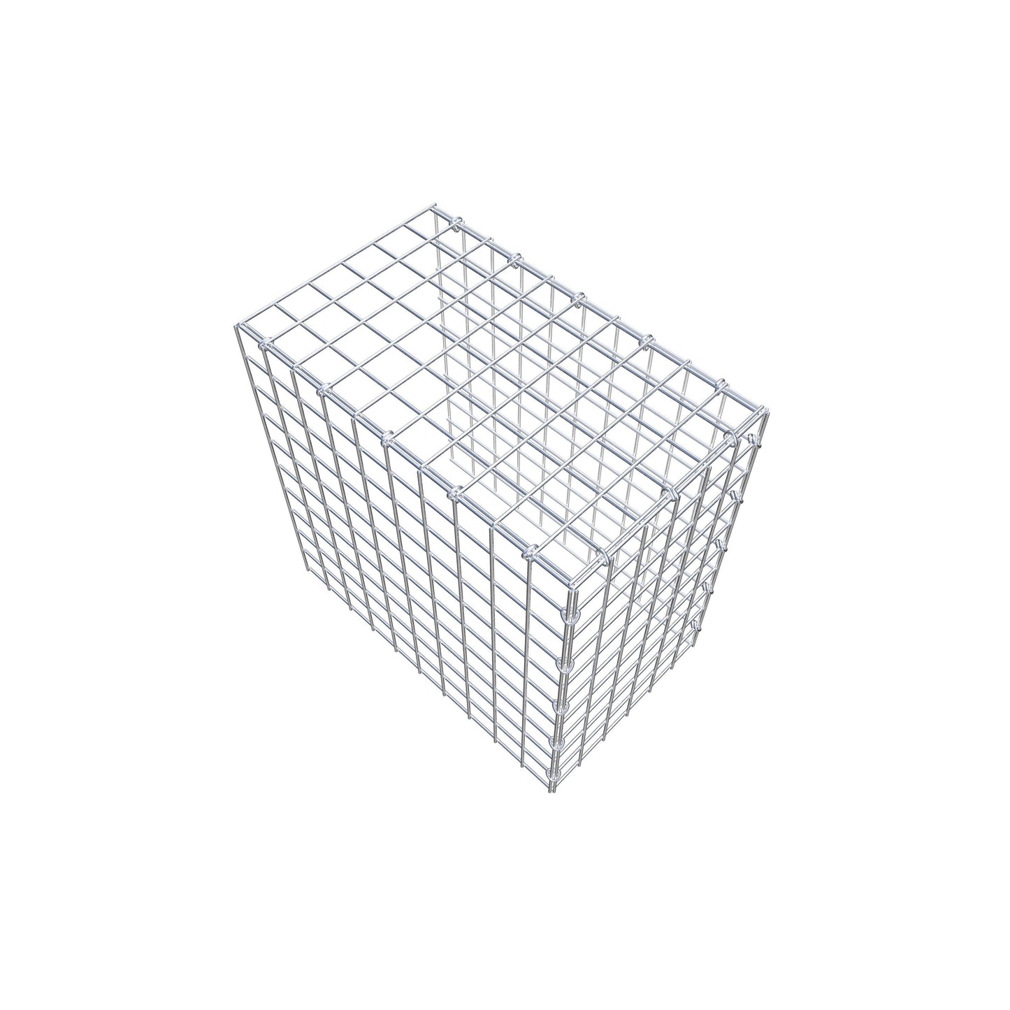 Anbaugabione Typ 4 50 cm x 50 cm x 30 cm (L x H x T), Maschenweite 5 cm x 5 cm, C-Ring