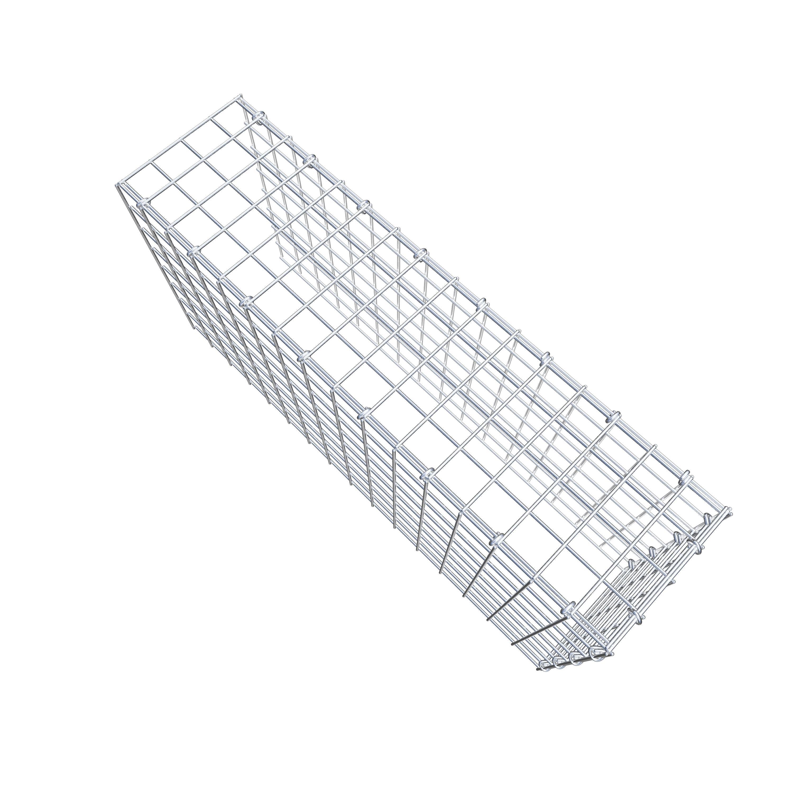 Anbaugabione Typ 4 80 cm x 40 cm x 20 cm (L x H x T), Maschenweite 5 cm x 5 cm, C-Ring