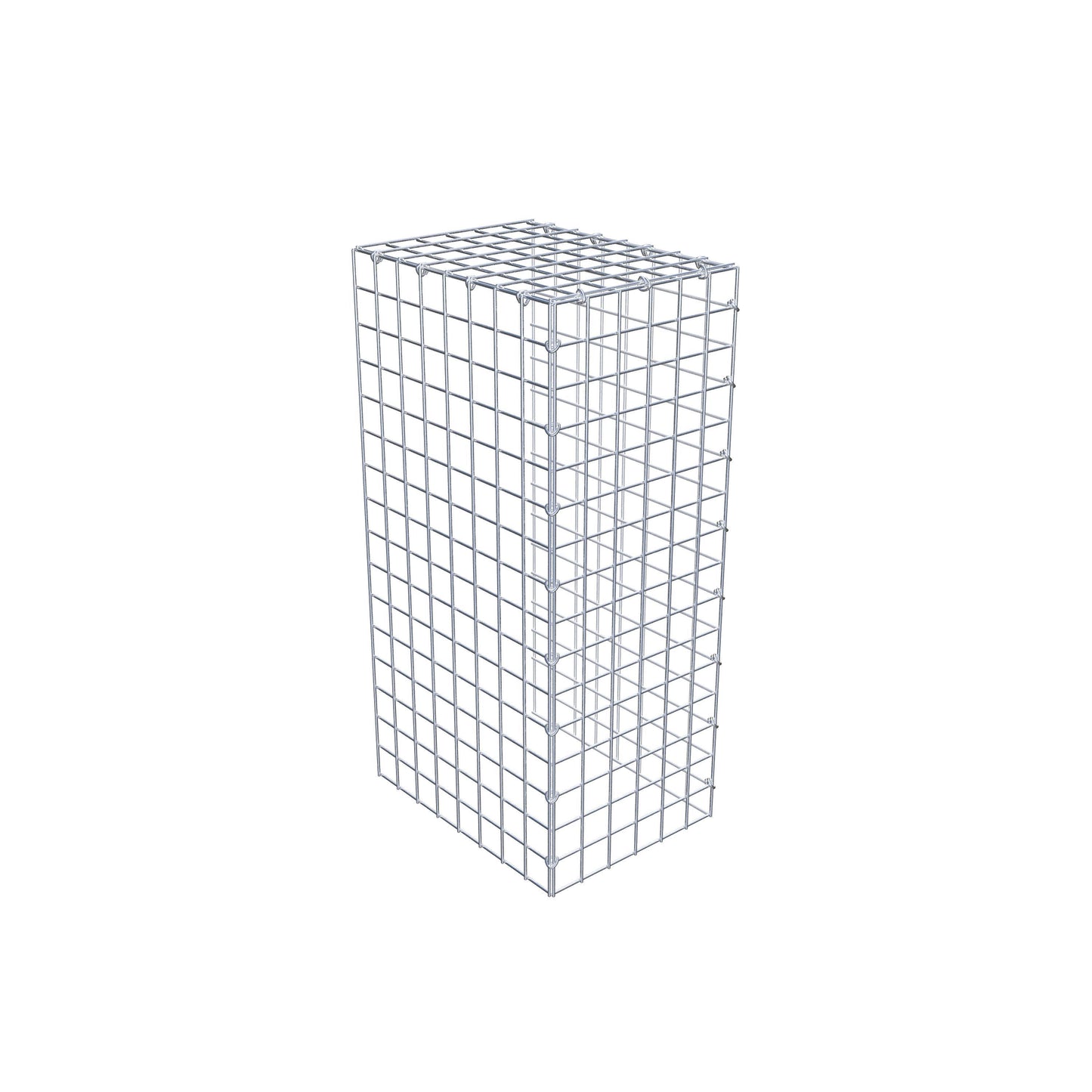 Anbaugabione Typ 4 80 cm x 40 cm x 30 cm (L x H x T), Maschenweite 5 cm x 5 cm, C-Ring