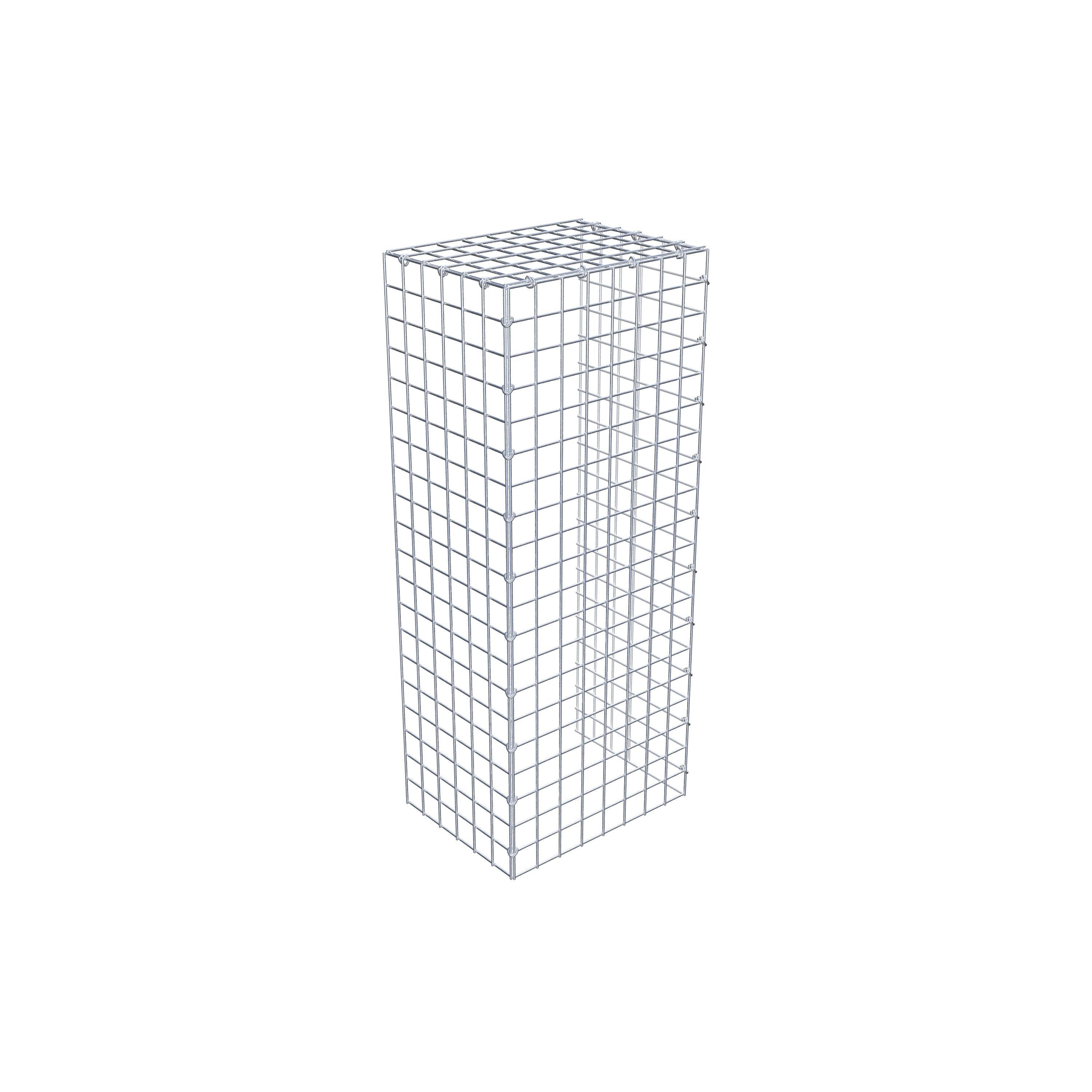 Monteret gabion type 4 100 cm x 30 cm x 40 cm (L x H x D), maskestørrelse 5 cm x 5 cm, C-ring