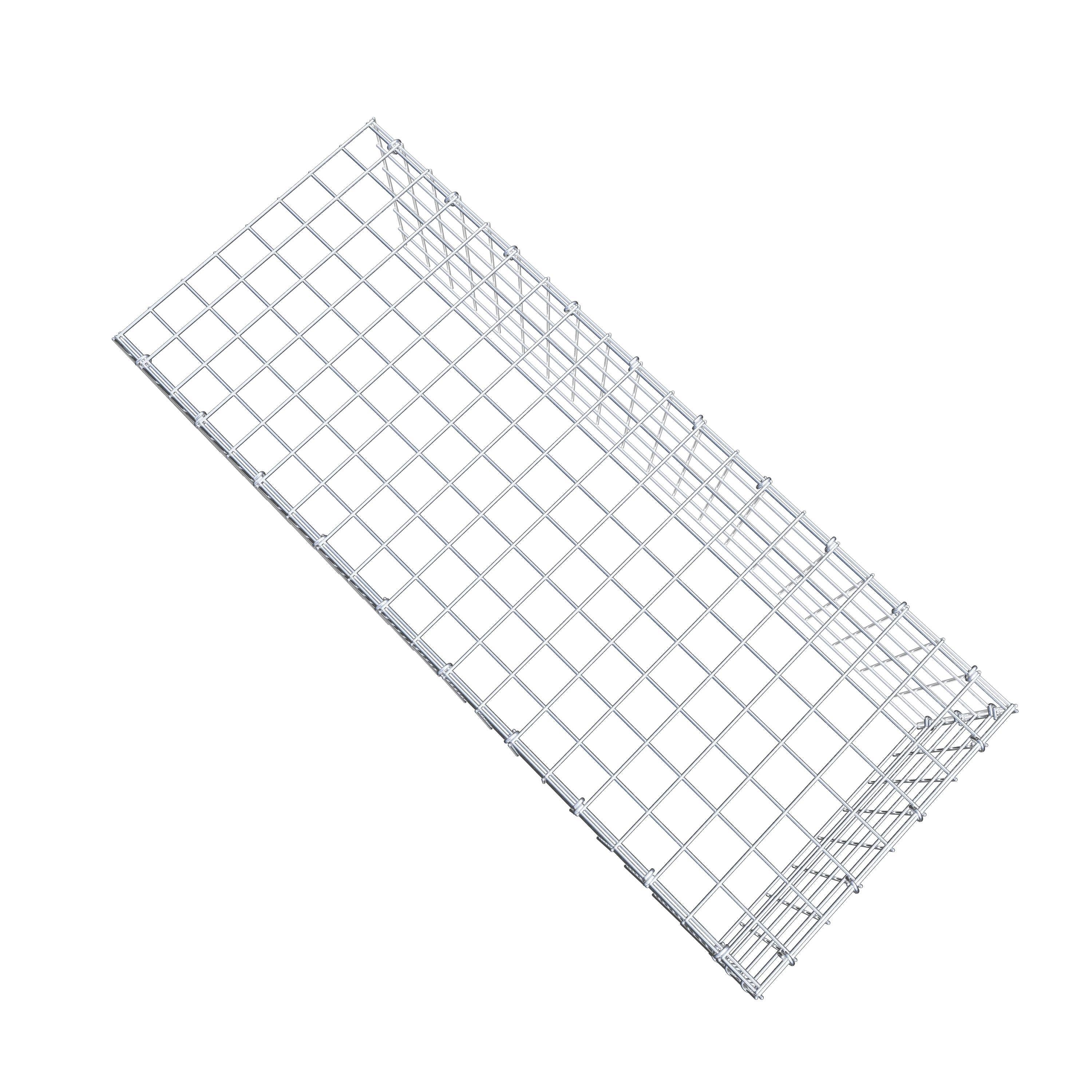 Monteret gabion type 4 100 cm x 30 cm x 40 cm (L x H x D), maskestørrelse 5 cm x 5 cm, C-ring