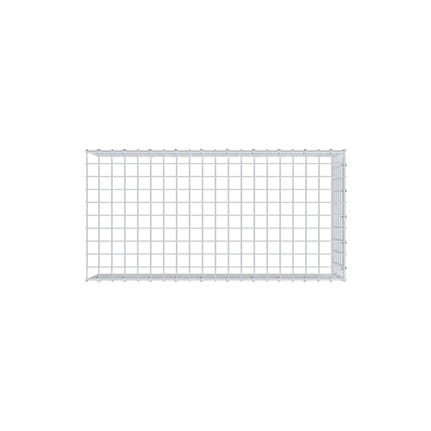 Anbaugabione Typ 4 100 cm x 30 cm x 50 cm (L x H x T), Maschenweite 5 cm x 5 cm, C-Ring
