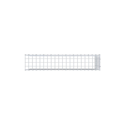 Anbaugabione Typ 4 100 cm x 50 cm x 20 cm (L x H x T), Maschenweite 5 cm x 5 cm, C-Ring