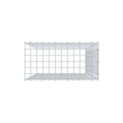 Monteret gabion type 4 100 cm x 60 cm x 30 cm (L x H x D), maskestørrelse 5 cm x 5 cm, C-ring