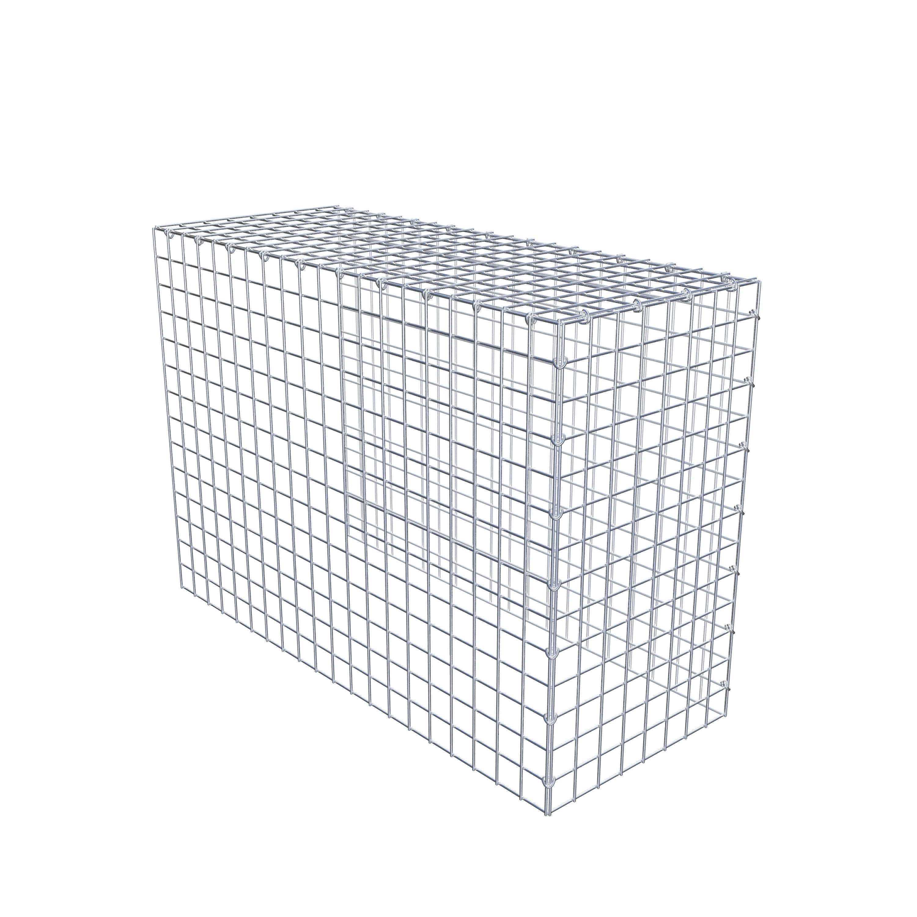 Mounted gabion type 4 100 cm x 70 cm x 40 cm (L x H x D), mesh size 5 cm x 5 cm, C-ring