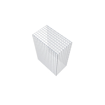 Typ 4 påbyggnadsgabion 100 cm x 70 cm x 40 cm (L x H x D), maskstorlek 5 cm x 5 cm, C-ring