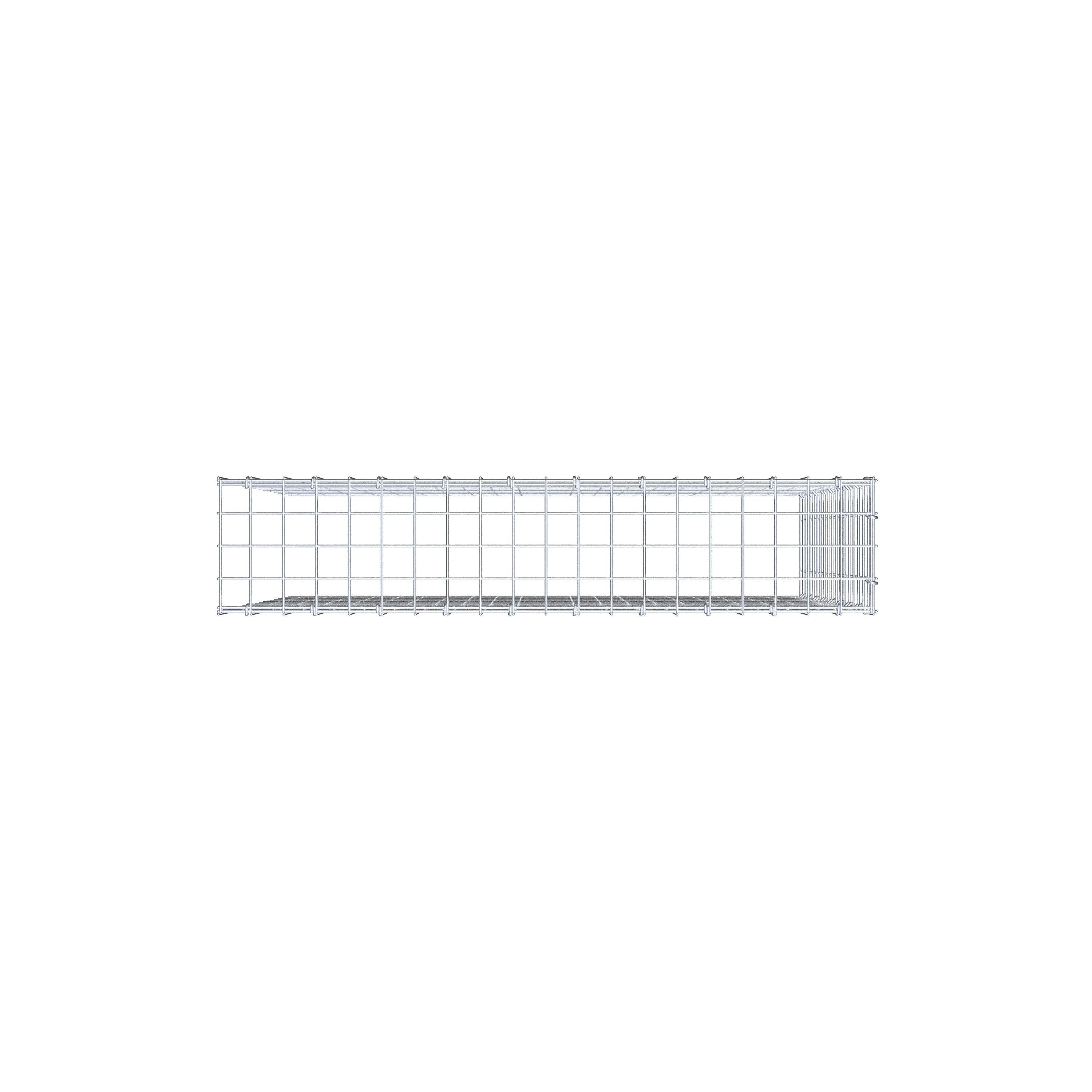 Anbaugabione Typ 4 100 cm x 90 cm x 20 cm (L x H x T), Maschenweite 5 cm x 5 cm, C-Ring