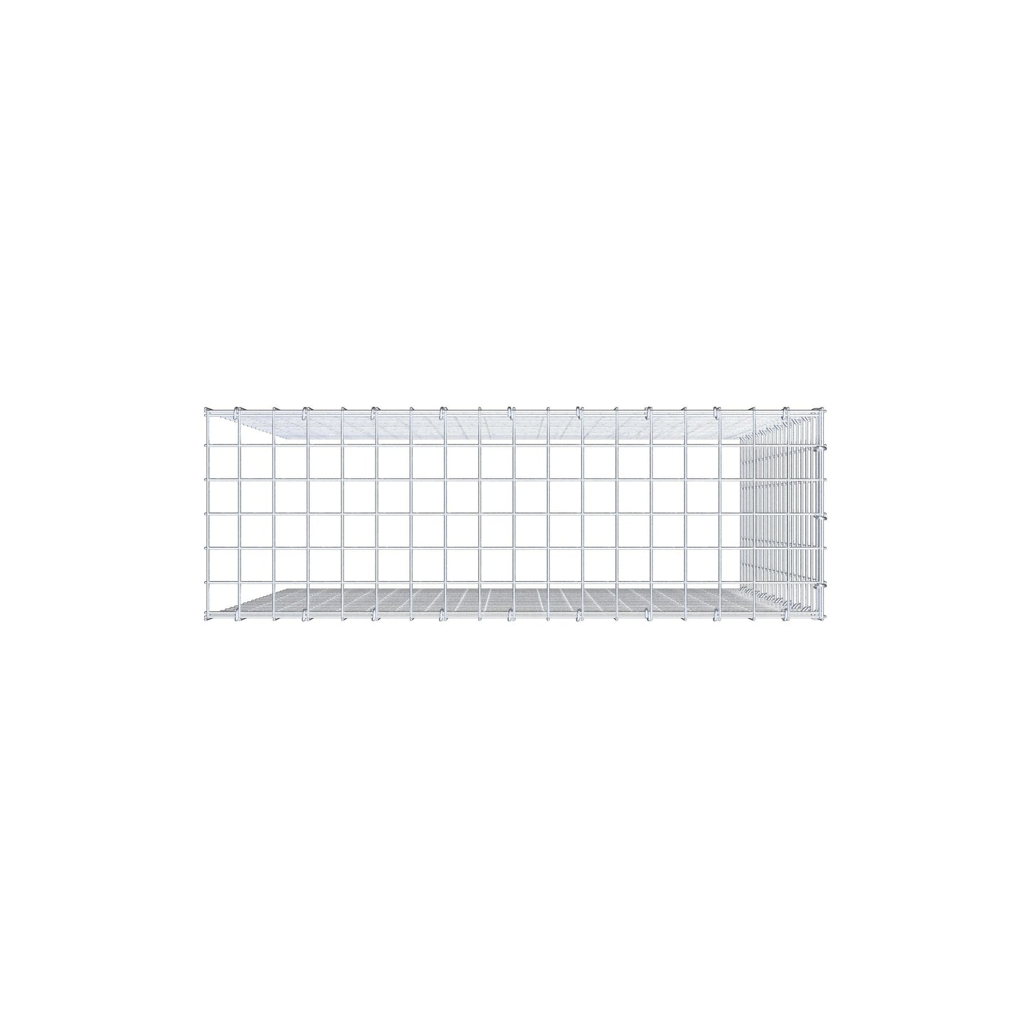 Anbaugabione Typ 4 100 cm x 90 cm x 30 cm (L x H x T), Maschenweite 5 cm x 5 cm, C-Ring