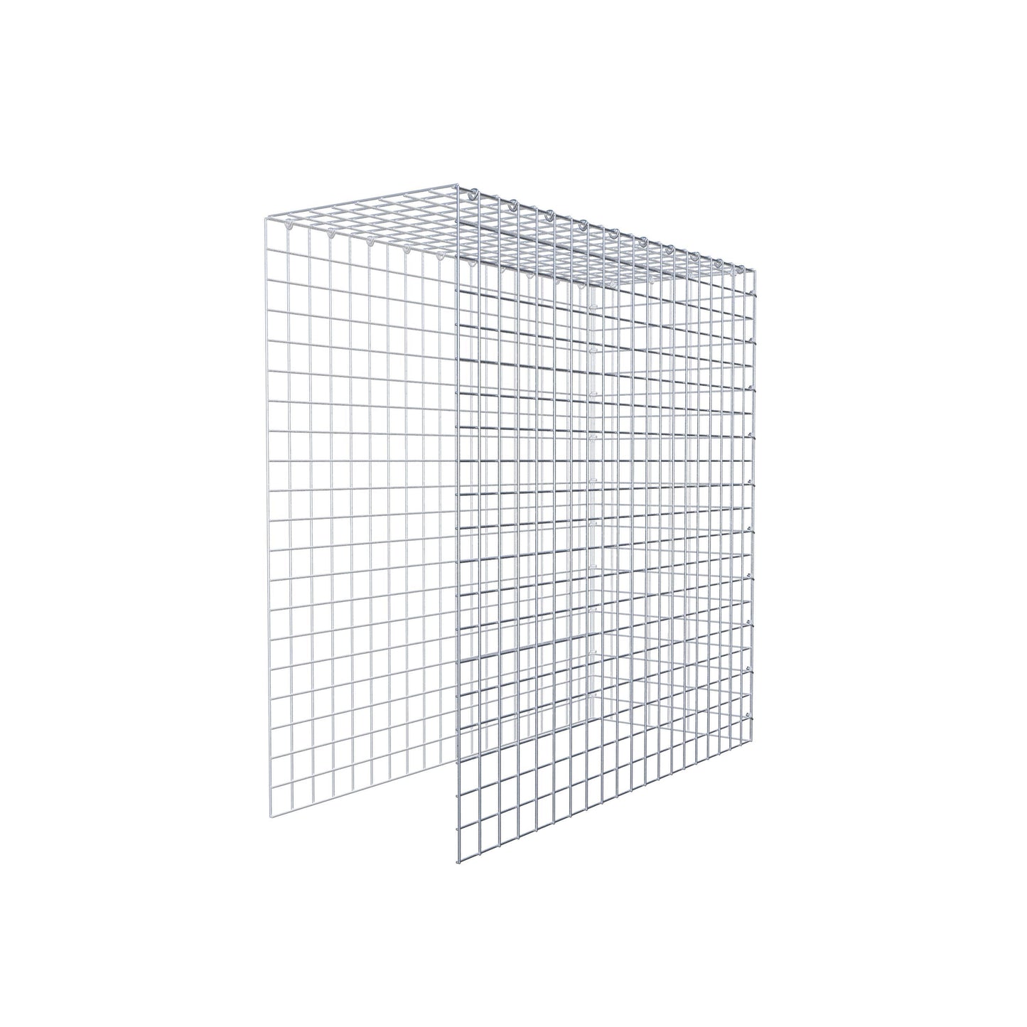 Anbaugabione Typ 4 100 cm x 100 cm x 40 cm (L x H x T), Maschenweite 5 cm x 5 cm, C-Ring