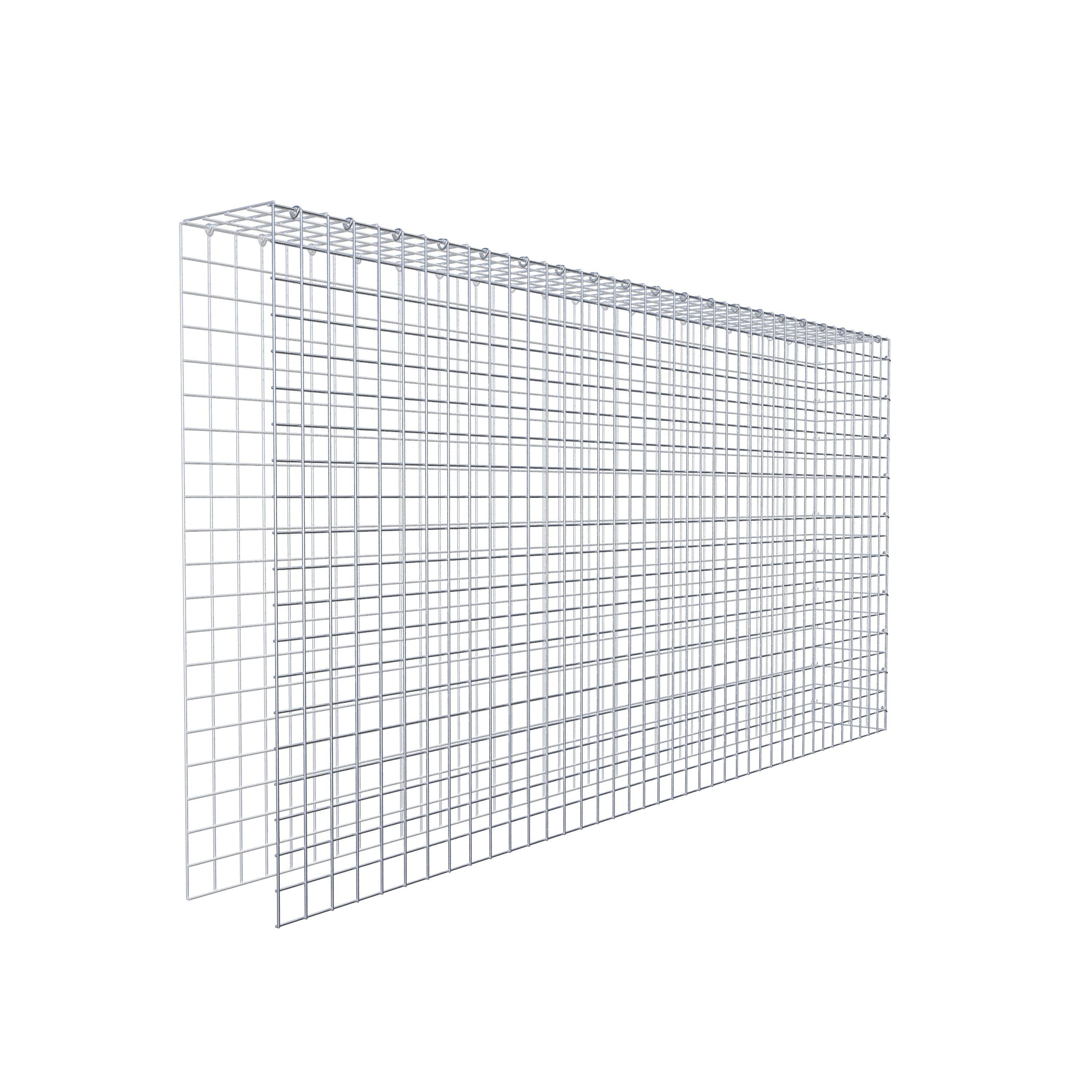 Monteret gabion type 4 200 cm x 100 cm x 20 cm (L x H x D), maskestørrelse 5 cm x 5 cm, C-ring