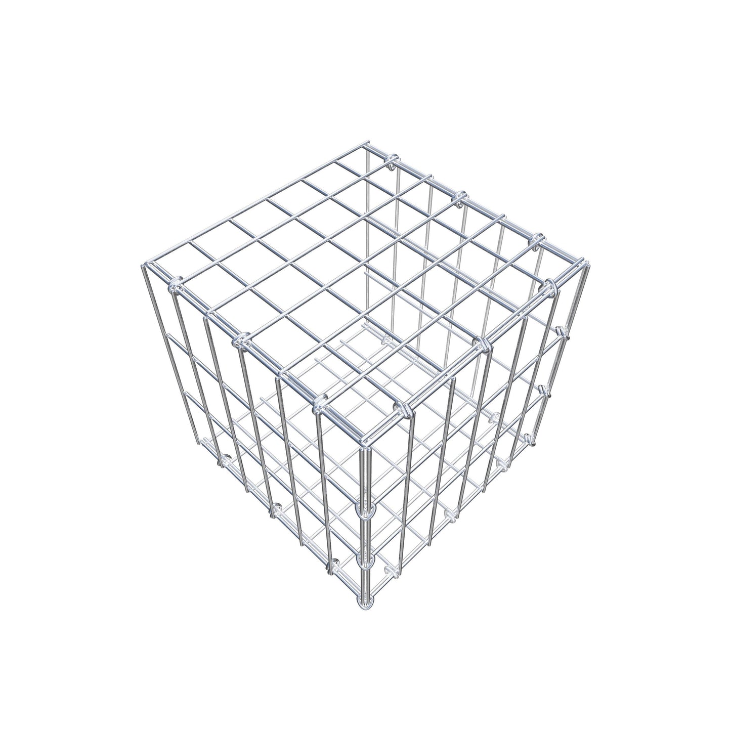 Fourche rapportée type 2 30 cm x 30 cm x 30 cm, maille 5 cm x 10 cm, anneau en C