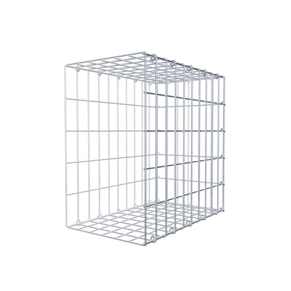 Monteret gabion type 2 50 cm x 50 cm x 30 cm, maskestørrelse 5 cm x 10 cm, C-ring