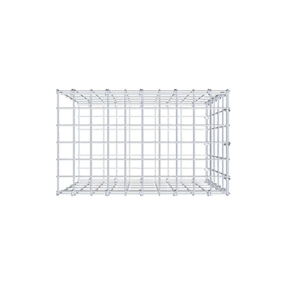 Monteret gabion type 2 50 cm x 50 cm x 30 cm, maskestørrelse 5 cm x 10 cm, C-ring